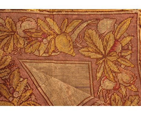 A pictorial wall tapestry in 17th century taste, late 19th /early 20th century; depicting robed figures at a fountain, with t