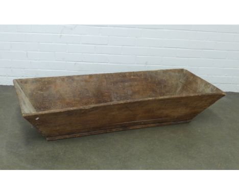French vintage wooden trough, 131 x 28 x 55cm.