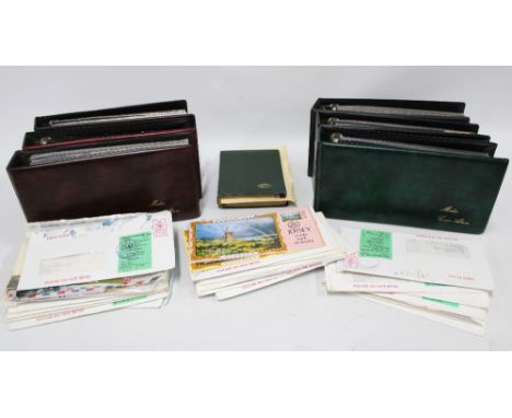 Box containing a quantity of first day cover stamps and albums 
