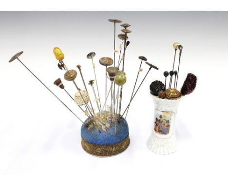 A collection of early 20th century hat pins (a lot) 