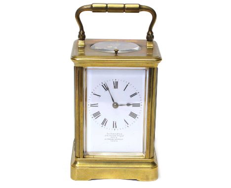 Late 19th-century carriage clock by Le Roy &amp; Fils, Paris and London Late 19th-century carriage clock by Le Roy &amp; Fils