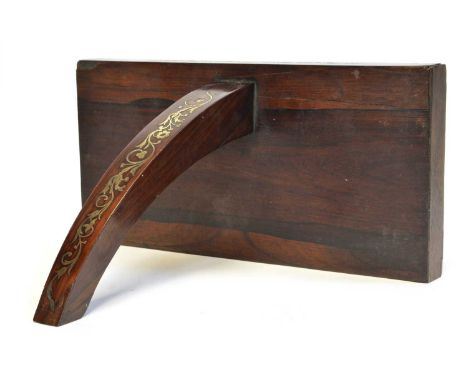 Early 19th Century clock bracket Early 19th Century wall bracket for a bracket clock, constructed from mahogany with rosewood