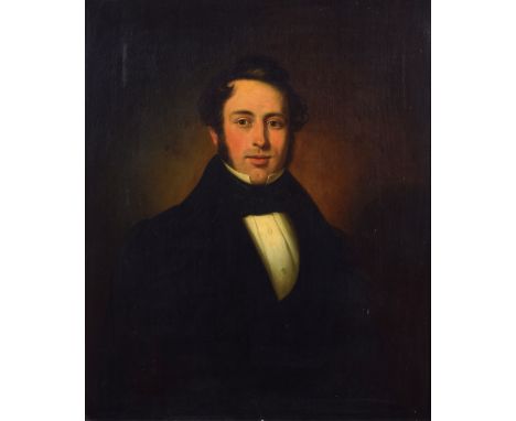 English School (19th century) Portrait of a gentleman Unsigned, oil on canvas.74.5cm x 62cm (29.25in x 24.25in)The painting i