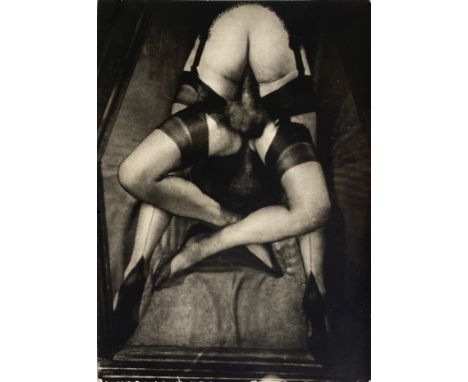 Pierre Molinier (1900-1976)Photomontage sans titre Tirage argentique d'époque, annoté au crayon '35 Nez Phil' par l'auteur et