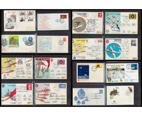 Aviation. Collection of 33 First Day Covers, 14 Are Signed by Air Display Teams and Couple of RNLI Covers. Unsigned Covers in