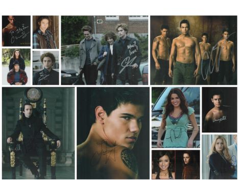 Tv and Film Collection of 10 Signed 10 x 8 inch Colour Photos From Twilight Saga. Includes Signatures of Kristen Stewart, Tay