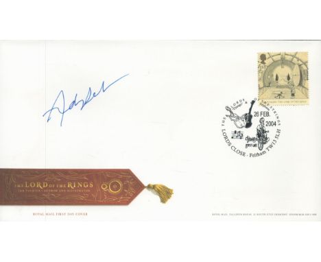 Andy Serkis, a signed Lord of the Rings FDC with Tolken stamp. In the trilogy, Serkis played Gollum. Good condition. All auto