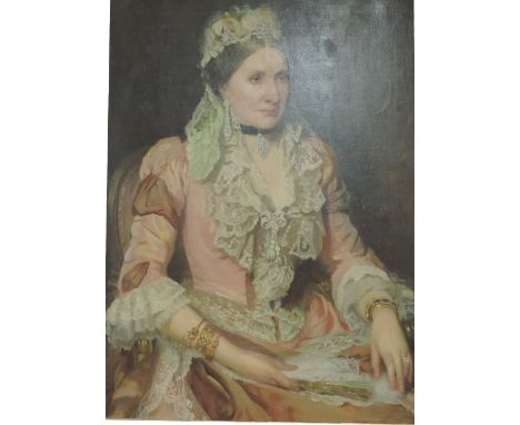 19th Century Irish School

An impressive "Portrait of Maria, daughter of Mark Synnott, Kings County, and wife of George Mauns