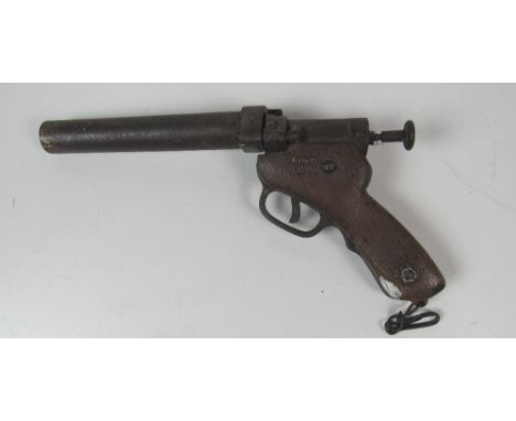 A heavy W.W.1 period Belgium manufactured Flare Gun, Kommandatur, Lille, stamped 'Kdtur Lille,' used by the German Army durin