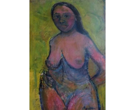 Stella Steyn (1907 - 1987)

"Self Portrait on Yellow," O.O.C., signed bottom right, approx. 74cms x 54cms (29" x 21"), painte