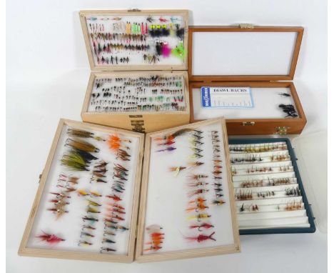 An extensive collection of Salmon &amp; trout fishing flies to include examples by Donegal, lures, nymphs, bugs, buzzers etc 