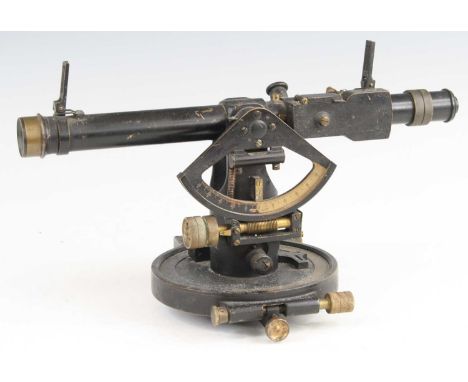 A WW I Director No.5 Mk I theodolite by E. Watts &amp; Son, dated 1917 No.4161, h.22cm. (base to sight)