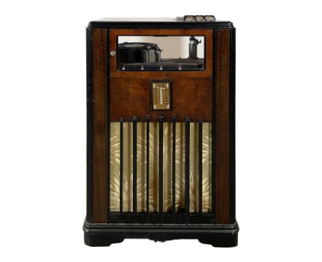 1936 Rockola Series B "Nightclub" Jukebox. 12 selection jukebox playing 78 RPM records. It comes with a single record. The ju