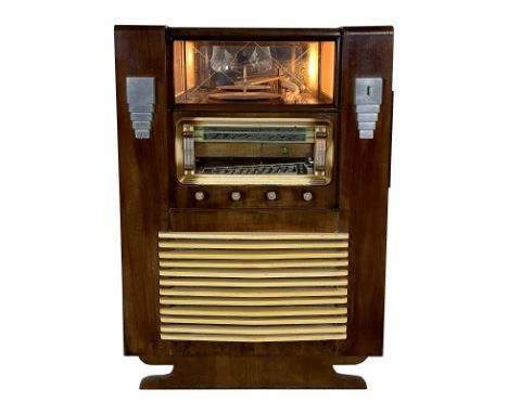 Mid-Fifties Belgian Telfa Coin-Op Radio &amp; Record Player. It plays 33, 45 and 78 RPM records with 12 selections and comes 