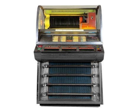 1956 Seeburg VL200 Jukebox. 200 selection jukebox playing 45 RPM records. It comes with 89 records. Almost comletely original