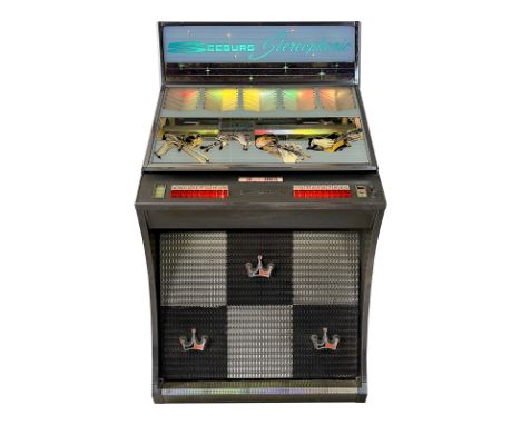 1961 Seeburg EY100 Jukebox. 100 selection jukebox playing 33 RPM &amp; 45 RPM records. It comes with 1 record. The jukebox ap