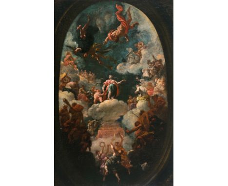 Jacopo Cestaro (Bagnoli Irpino, 1718 – Napoli, 1778)“The triumph of Aphrodite accompanied by&nbsp;Eros and other divinities o