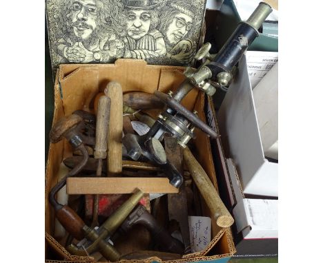 A Prior microscope, various tools 