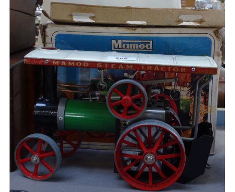 A boxed Mamod steam tractor 