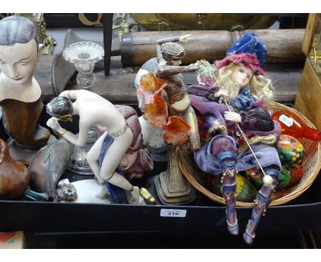 Vintage hat pins, various figures, painted eggs etc 