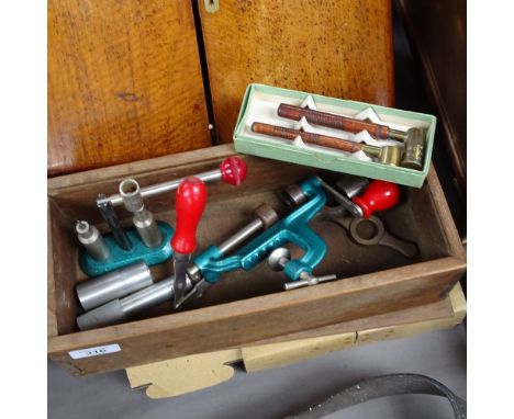 A set of Parker Hale 12 bore hand reloading tools. 