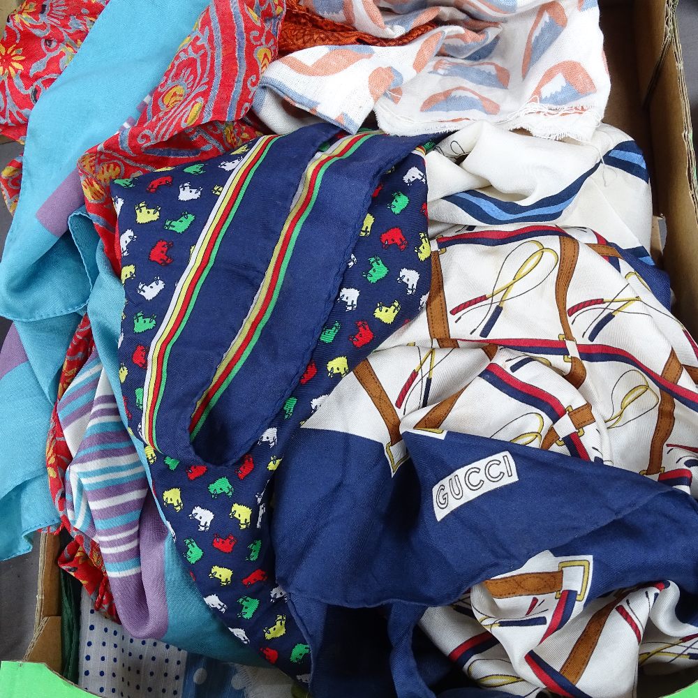 2 Gucci scarves and various others