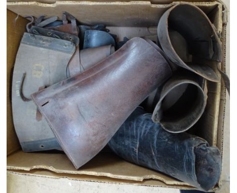 Vintage leather gaiters 