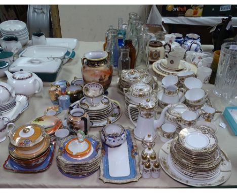 A large quantity of various Japanese china, including Noritake 