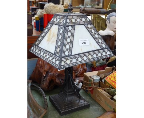 A Tiffany style table lamp with shade 