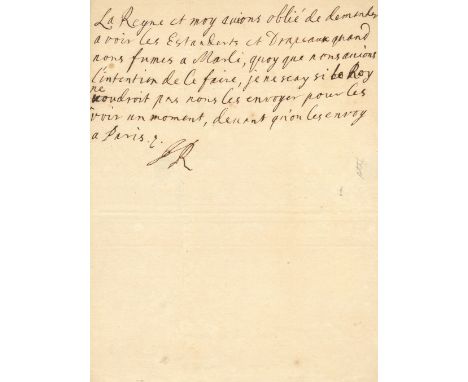 JAMES II & VII: (1633-1701) King of England & Ireland and King of Scotland (as James VII) 1685-88. A good A.L.S., with his in
