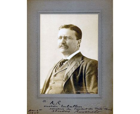 ROOSEVELT THEODORE: (1858-1919) American President 1901-09. An excellent signed and inscribed 6 x 8 photograph, the C.M. Bell