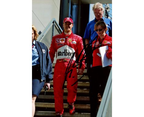 SCHUMACHER MICHAEL: (1969-     ) German Motor Racing Driver, Formula One World Champion 1994, 1995, 2000, 2001, 2002, 2003 & 