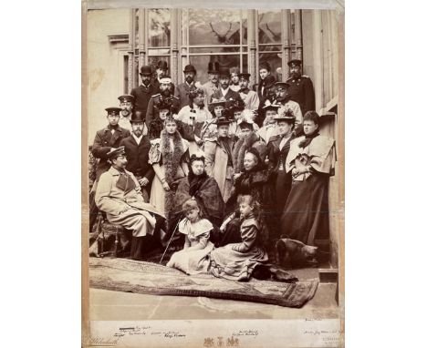 [QUEEN VICTORIA &amp; TSAR NICHOLAS II]: Exceptional cabinet photograph, an original and very large image, 13 x 17 (32.5cm x 