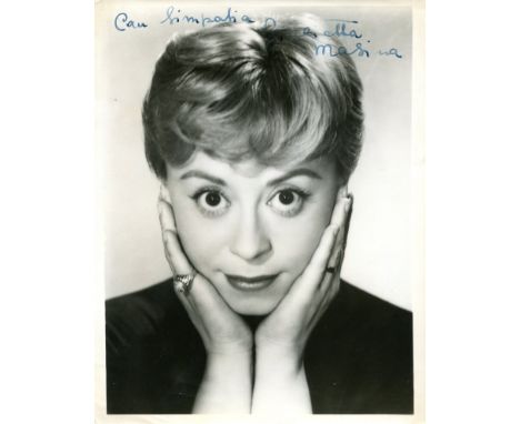 MASINA GIULIETTA: (1921-1994) Italian film Actress. Best remembered for her performance in Fellini´s film La Strada (1954). A