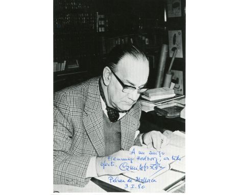 WRITERS: Two good signed and inscribed photographs by CAMILO JOSÉ CELA (1916-2002) Spanish Novelist and Essayist, associated 