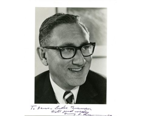 KISSINGER HENRY: (1924- ) American Politician & Diplomat. Secretary of State and National Security Advisor under Presidents R