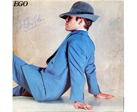 JOHN ELTON: (1947- ) English Singer &amp; Songwriter, Academy Award winner. Signed single record sleeve for Ego (1978), the f