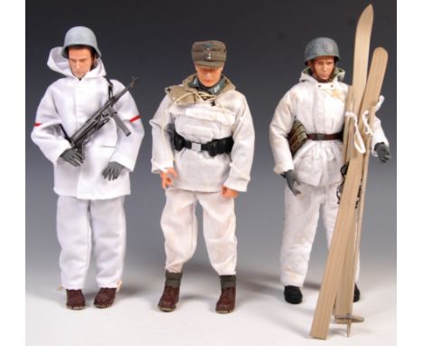 1/6 Scale Collection - a collection of 3x Dragon made 1:6 scale WWII Second World War Nazi / German ' Snow Trooper ' scale ac