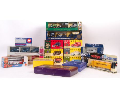 A collection of 17x assorted scale diecast model vehicle sets to include; Lledo 1:76 Cargo Kings, Lledo Co-Op Fresh Milk set,