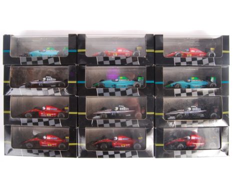 A collection of 12x Onyx made 1:43 scale precision boxed diecast model racing cards. All ' Formula 1 ' collection. Each appea