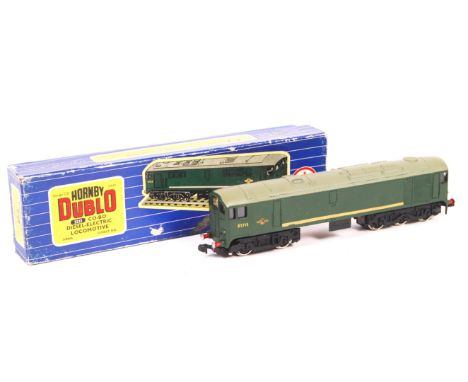 A rare vintage Hornby Dublo 00 gauge railway trainset locomotive No. 3233 ' Co-Bo Diesel Electric Locomotive '. 3-rail, 12v D
