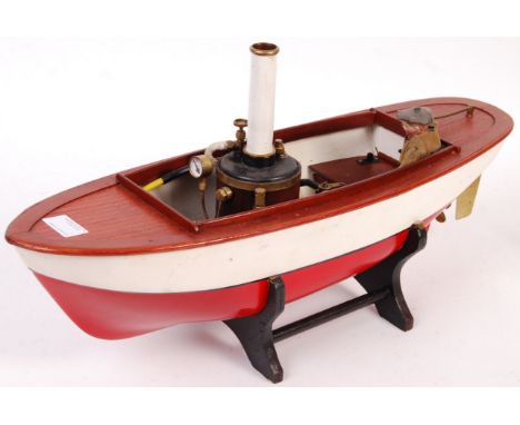 An incredibly well made radio controlled live steam model of a Victorian pleasure cruiser boat. Fitted with a Cheddar Models 