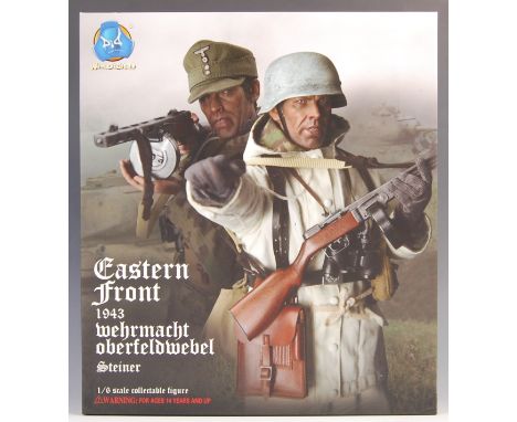 1/6 Scale Collection - a DID Corp made 1:6 scale military WWII Second World War German Nazi model action figure ' Eastern Fro