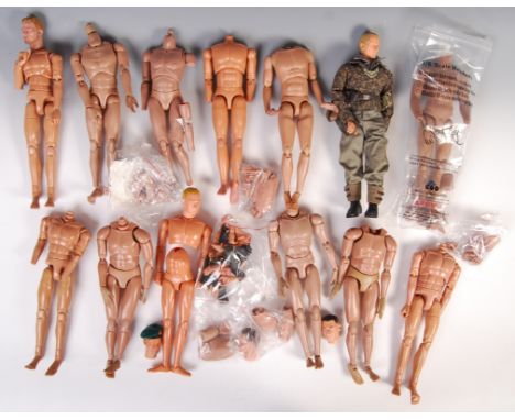 1/6 Scale Collection - an assorted collection of 1:6 scale military / celebrity action figure bodies, heads and hands. Variou