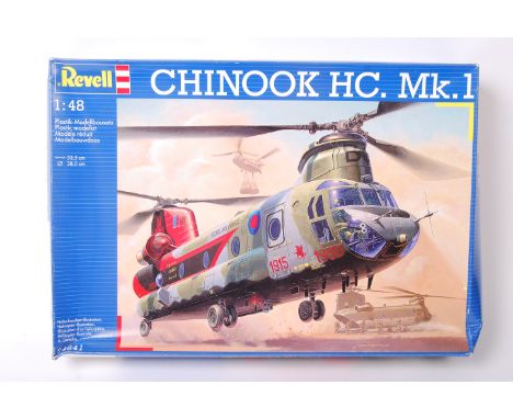 A Revell 1:48 scale plastic model kit No. 04641 ' Chinook HC Mk.1 ' military helicopter. Kit appears mint and unused, with co