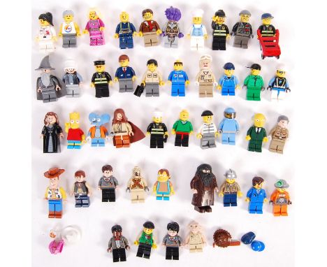 A good collection of approx 40+ assorted official Lego minifigures. Various series / themes present to include; Harry Potter,