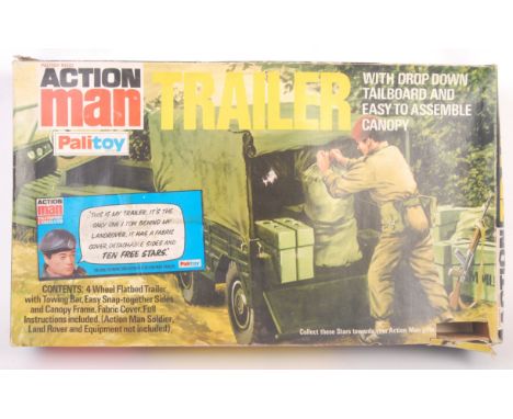 An original vintage Palitoy made Action Man ' Trailer ' vehicle playset. Appears complete, and possibly unused, within it's o