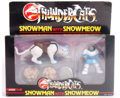 An incredibly rare vintage 1980's LJN Toys / Acamas Toys made Thundercats action figure set ' Snowman With Snowmeow '. One of