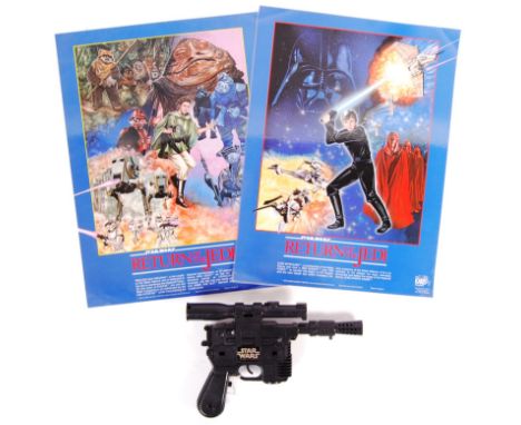 An original vintage Kenner / Palitoy made Star Wars ' Han Solo Blaster ' pistol / gun. Full working order, with good sound. M