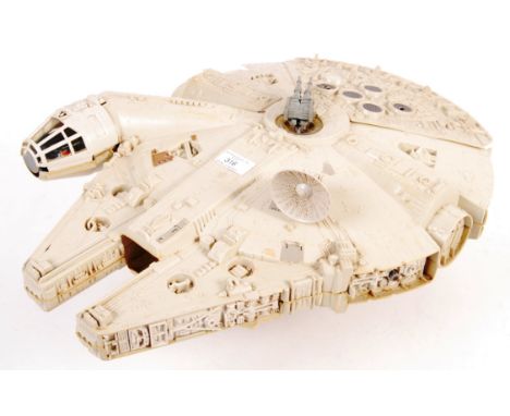 An original vintage Palitoy / Kenner made Star Wars ' Millennium Falcon Vehicle ' action figure playset. Complete (no Jedi Tr